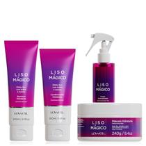 Lowell Liso Magico Shampoo, Condicionador, Mascara e Fluido 200ml
