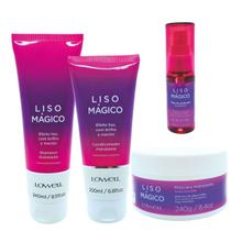 Lowell Liso Magico Shampoo, Condicionador, Mascara e Oleo 30ml Lowell Liso Magico Shampoo, Condicionador, Mascara e Oleo 30ml