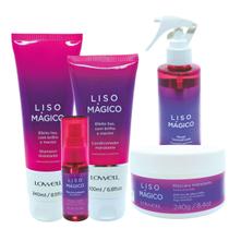 Lowell Liso Magico Shampoo, Condicionador, Mascara, Oleo e Fluido 200ml Lowell Liso Magico Shampoo, Condicionador, Mascara, Oleo e Fluido 200ml