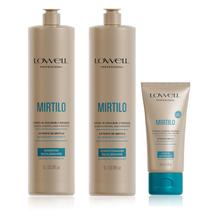 Lowell Mirtilo Shampoo Condicionador Litro e Leave-in 180ml