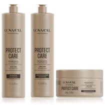Lowell Protect Care Shampoo 1l Condicionador 1000ml e Mascara Lowell Protect Care Shampoo 1l Condicionador 1000ml e Mascara