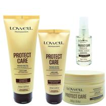 Lowell Protect Care Shampoo 240ml Cd 200ml Mascara 240g e Oleo 30ml