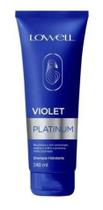 Lowell Violet Platinum Shampoo Neutraliza Tons Amarelados Alaranjados Matiza Promovendo Hidratação Brilho Intenso e Limpeza