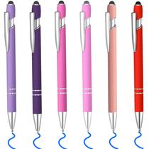 Lragvtbk - Conjunto com 6 Canetas Esferográficas de Tinta Azul com Stylus - 14 cm Lragvtbk - Conjunto com 6 Canetas Esferográficas de Tinta Azul com Stylus - 14 cm