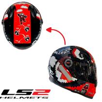 Ls2 capacete ff358 bullet blk/red 58/m