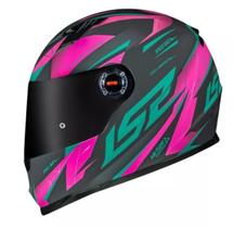 Ls2 capacete ff358 draze cinza rosa grey/green/pink