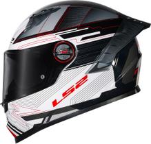 Ls2 Capacete Ff358 Pro Digital Preto/Branco