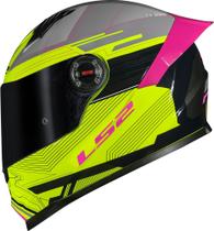 Ls2 Capacete Ff358 S Digital Preto/Amarelo