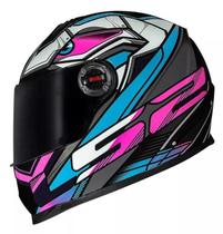 Ls2 capacete ff358 xdron cyan