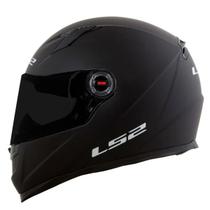 Ls2 capacete preto ff358 monocolor matte black