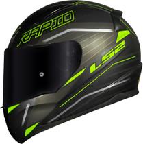 Ls2 capacete rapid ff353 rokku preto/amarelo Ls2 capacete rapid ff353 rokku preto/amarelo