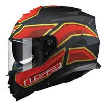 Ls2 capacete storm ff800 foggy matte blk/red 62/xl