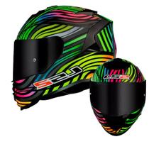 Ls2 capacete storm ff800 power matte blk/rainbow 58/m