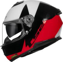 Ls2 Capacete Stream Ii Ff808 Thunderbiz Preto/Vermelho