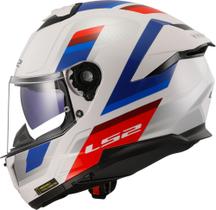LS2 Capacete Stream II FF808 Vintage Branco/Azul/Vermelho