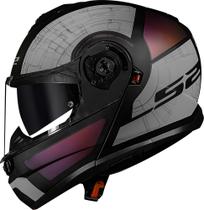 Ls2 Capacete Strobe Ii Ff908 Orion Matt Preto/Roxo/Azul