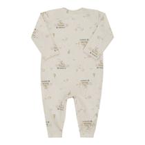 Lt18304 - macacão de bebê longo sem pé em malha playlist turminha paraíso tam rn ao m