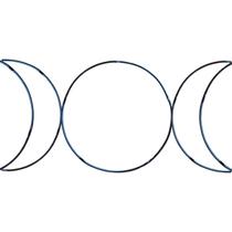 Lua Tríplice Da Deusa Tríplice Em Ferro 25x50