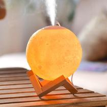 Lua Umidificadora Aromatizador Luminária Abajur Lua 3D Decoração de Quarto