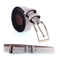 Luana - Cinto Femino Couro Legítimo Off White