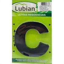 Lubian Letra 3D Preta Abs C 10Cm Lubian Letra 3D Preta Abs C 10Cm