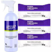 Lubrificador Clay Bar Finisher 1l 3 Clay Bar 80g