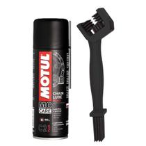 Lubrificante de Correntes Motul C2 Plus 200ml Chain Lube Escovinha de Limpeza