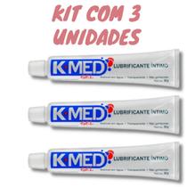 Lubrificante Íntimo K-med 50g Kit Com 3 Unidades