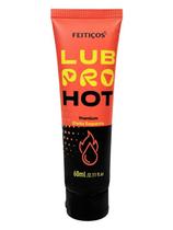 Lubrificante intimo lubpro - hot premium 60ml efeito quente - feitiços