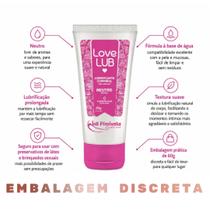 Lubrificante Íntimo Neutro a Base de Agua Para Sexo Anal Vaginal Love Lub 60g La Pimienta Lubrificante Íntimo Neutro a Base de Agua Para Sexo Anal Vaginal Love Lub 60g La Pimienta