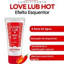 Lubrificante Íntimo Sexo Anal e Vaginal Sem Sabor Térmico Esquenta Love Lub Hot 60g La Pimienta