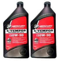 Lubrificante Mercury 10w30 Motores V4 E V6 1 Litro Kit Com 2 Litros Lubrificante Mercury 10w30 Motores V4 E V6 1 Litro Kit Com 2 Litros