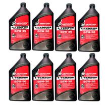 Lubrificante Mercury 10w30 Motores V4 E V6 1 Litro Kit Com 8 Litros Lubrificante Mercury 10w30 Motores V4 E V6 1 Litro Kit Com 8 Litros