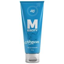 Lubrificantes Íntimos Gel Deslizante Comestível Beijável M Excity Masculino 50g - Pepper Blend