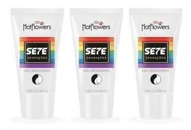 Lubrificantes Íntimos Gel Sete 7 Sensações Diferentes dilata anestesia cicatriza 3 Un.