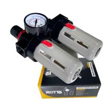 Lubrifil filtro regulador ar lubrificador 1/2 pol. com manometro bfc-4000