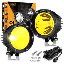 Luces Antiniebla Auxbeam LED Ámbar de 4 Pulgadas 72W para Jeep - 2 Unidades Luces Antiniebla Auxbeam LED Ámbar de 4 Pulgadas 72W para Jeep - 2 Unidades