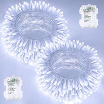 Luces de cadena BOSSERN paquete de 2, 20m, 200 LED impermeables