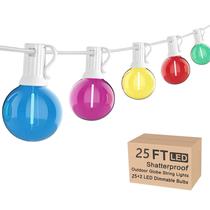 Luces de Cadena GOOTHY G40 Multicolor Impermeables de 7.6 Metros 120V
