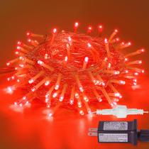 Luces de Cadena MYGOTO 10m 100 LEDs Impermeables Luces de Hadas Rojas