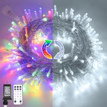 Luces de Cadena Navideñas JMEXSUSS 200 LED 20m Impermeables y de Colores