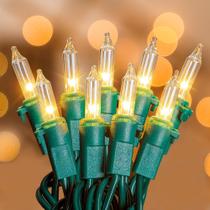 Luces de cadena oopswow 100 unidades blanco cálido 7 m conectables