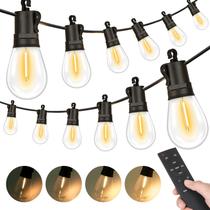 Luces de Cadena para Exteriores Brightever 46 m Impermeables con Control Remoto y Regulables