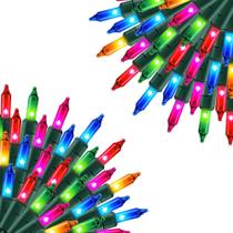 Luces de Cadena Uptotop Paquete de 2, 12m, 200 LED Multicolor Impermeables Luces de Cadena Uptotop Paquete de 2, 12m, 200 LED Multicolor Impermeables