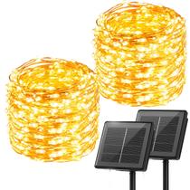 Luces de Cuerda Solares Minetom 20 m 200 LED Luz Cálida IP65