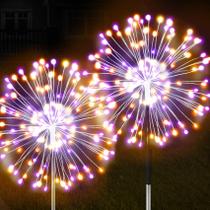 Luces de Fuegos Artificiales Solares JJGoo 2 Paquetes con 150 LED IP65 Impermeables