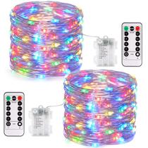 Luces de Hadas JMEXSUSS Multicolor 400 LED 40 m con Control Remoto 2 Paquetes