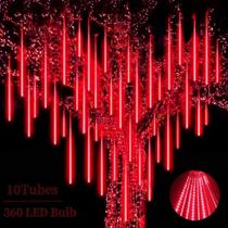 Luces de Lluvia de Meteoros Roytong para Navidad, Rojo, 30 cm, 360 LED Luces de Lluvia de Meteoros Roytong para Navidad, Rojo, 30 cm, 360 LED