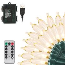 Luces de Navidad Tcamp 10m 100 LED a Pilas con Control Remoto Luces de Navidad Tcamp 10m 100 LED a Pilas con Control Remoto