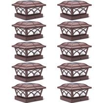 Luces de Tapa para Poste Solar SIEDiNLAR 8 LED 2 Modos de Color Paquete de 10